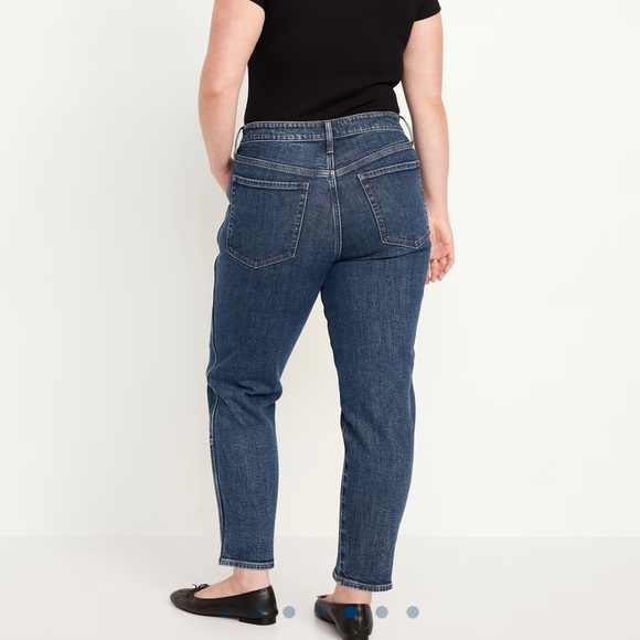 16T OLD NAVY Classic Blue High-Waisted OG Straight Utility Jeans - Picture 2 of 12